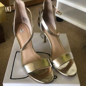 BP champagne gold heels